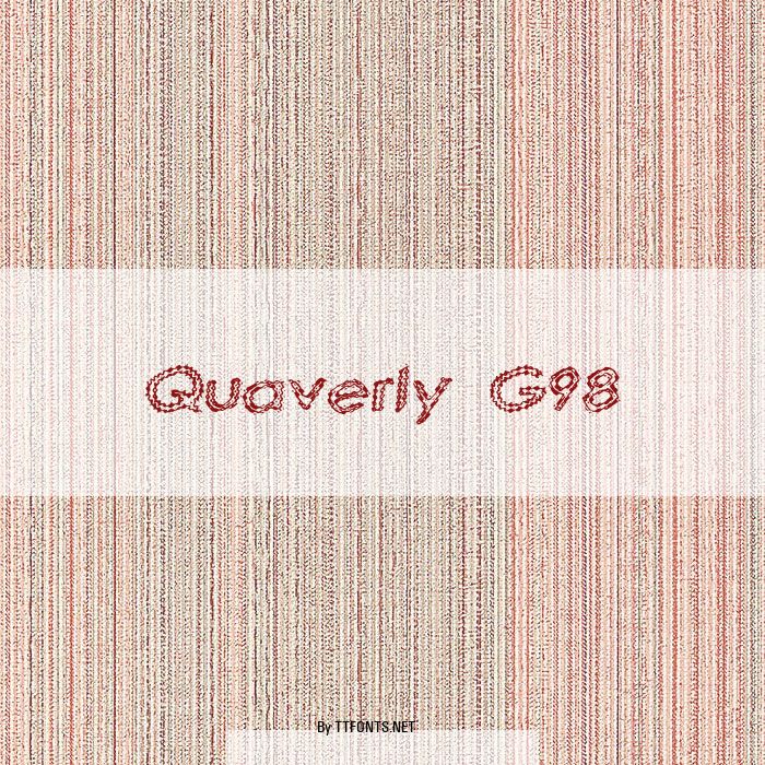Quaverly G98 example